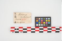 Etikett zu Bronzemehrkopfnadel (NHMW-PRAE-026475)